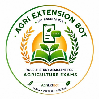 Agri Extension Bot, the AgriExtPrep AI study assistant for agriculture exams